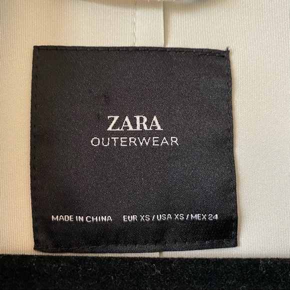 Zara-Faux Suede Trench Midi Length Coat - Picture 14 of 14